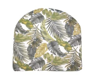 Chair Seat Cushions-Petal-Fer Forge-Flowers Garden pillows