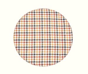 Chair Seat Cushions-Circle-Fer Forge-Flowers Garden pillows