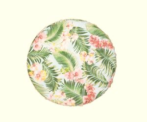 Chair Seat Cushions-Petal-Fer Forge-Patcwork Garden pillows