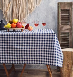 Tableclothes-Cokitex-Checkered-Blue Tablecloths